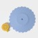Silicone lid Silicone Dolyana "Lemon", D = 11 cm, Blue color