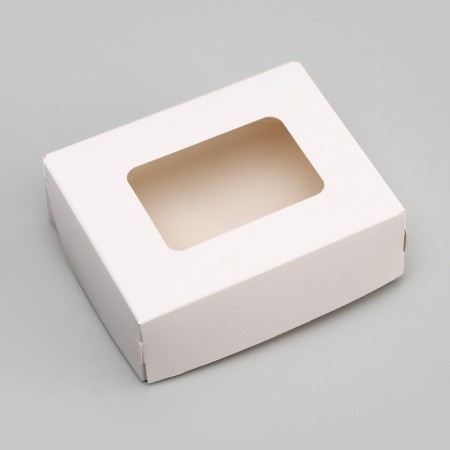Container for removal, with a window, white, 10 x 8 x 3.5 cm-4
