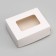 Container for removal, with a window, white, 10 x 8 x 3.5 cm