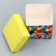 Gift folding box, packaging, "Happy Birthday", 10 x 10 x 10 cm