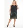 Female skirt, size 54, green color