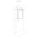 Verdi 50 mirror, white ash of factories