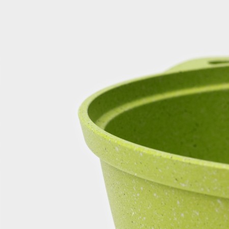 Trendy Style, 2 liter pan, glass cover, anti -stick coating, green color-2