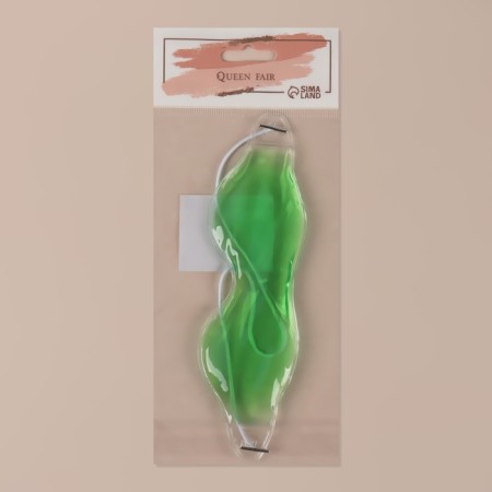 Gel mask for the eyes, 18.5 × 5 cm, green color-6
