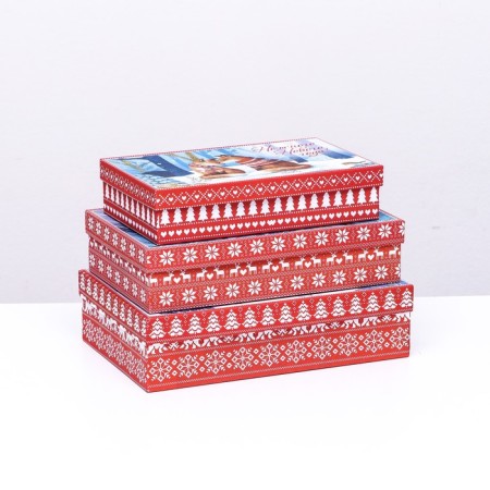 Set of boxes 3 in 1 "Forest animals", 29 x 19 x 8 - 24 x 14 x 5 cm-1
