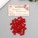 Beads for creativity plastic "Scarlet beads" set17 grams 0.8x0.8 cm