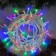 Garland "thread" 10 m, IP65, UMS, white thread, 100 LED, glow of multi, 220 V