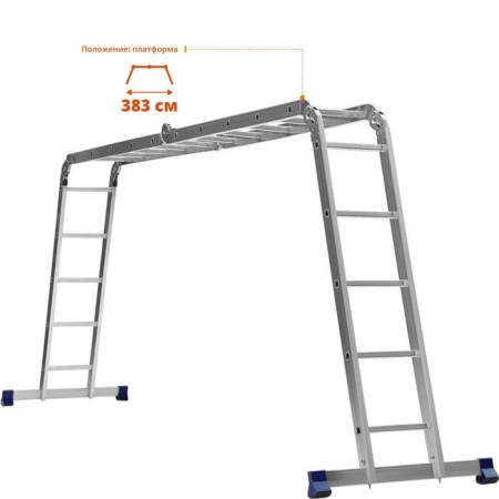 Transformer staircase "Sibin" LT-45 38853, aluminum 4x5 steps-3