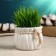 Kashpo "Martin bag" round, 9x7cm, white