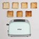 Toster KitFort KT-4098, 850 W, 7 grip modes, 2 toasts, blue