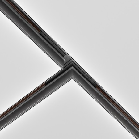 Connector T-shaped Exign built under GCL 12.5 mm, black-2