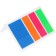 Blocking with a sticky edge of 25 mm x 44 mm, plastic, 4 colors of 20 sheets, fluorescent, in a blist, mix