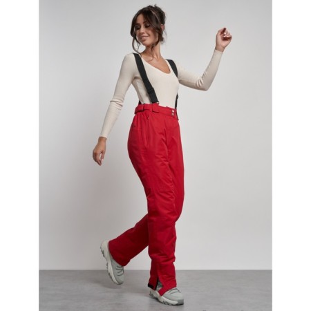 Semi -combinezone Ski Drapeted Women's, size 42, red color-2