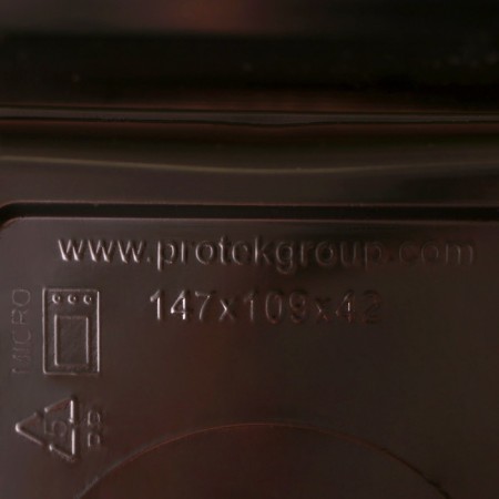 Disposable container, bottom, 14.7 × 10.9 × 4.2 cm, black color-1