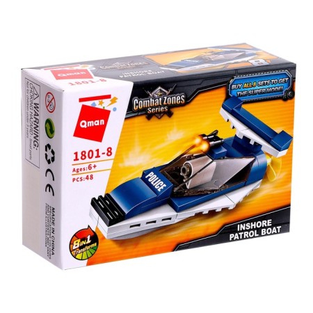Constructor Police "Police Transport", 8 types, mix-16