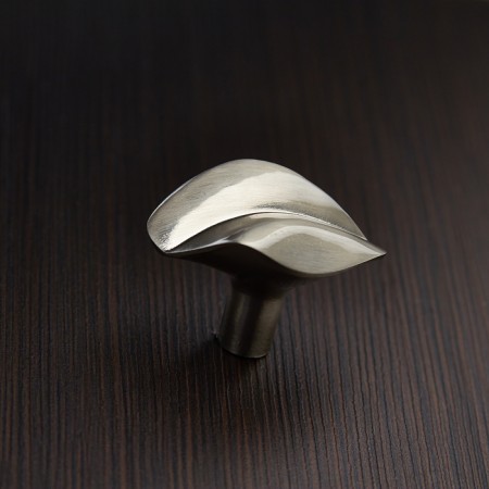 Hand button (mod. 1940), matte nickel color-3