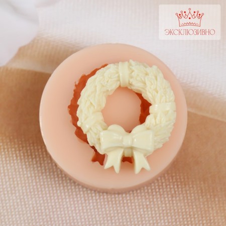 Mold Silicon "New Year's Wreath" 2.5x3x1 cm
