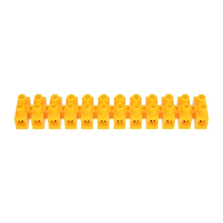 Klement screw block KV-25 10-25, current 60 A, polypropylene yellow rexant (10 pcs.-2