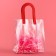 Gift package from PVC, red, 20 x 18 x 10 cm
