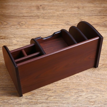 Organizer 7 sections, 2 drawers, a series of walnuts with a skeleton cante, 16*30*15cm-4