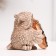 Figure "Owl violinist" brown, 8x6x6cm