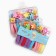 Gift set, hair gum 10 pcs, hairpin crab 12 pcs, cold heart