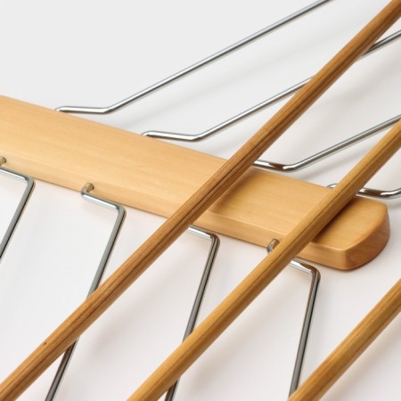 Shoulders - hangers Organizer for clothing multi -level LADOOM Bois, 41 × 38 cm, variety a, color light wood-5