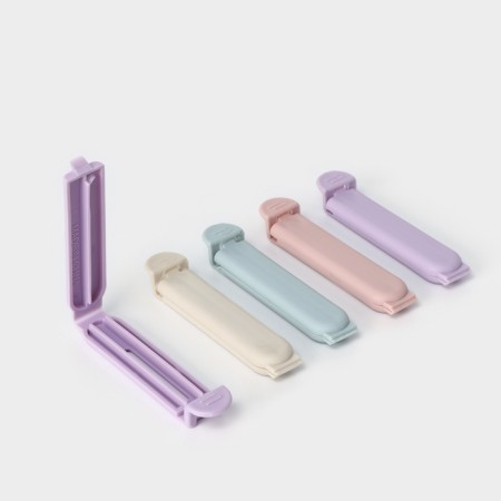 Clamps for packages of the BASIS DOLISH, 5 pcs, 7 cm, color mix-7