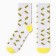 Men's socks "Burgers" size 41-44 (27-29 cm), white