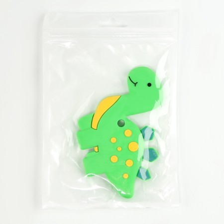 Silicone teething for dino teeth, green color-4