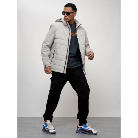 Male spring jacket, size 54, light-gray color-11