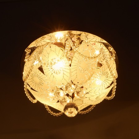 Luer with DNI "Dzhanelli" 3x40W E27+RGB chrome 30x30x24 cm Bayerlux-3