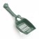 Toilet without an side 41 x 33.5 x 15.5 cm, green