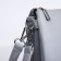 Cross-Bodi Bag on a zipper, 2 outer pockets, color gray color