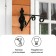 Kashpo bracket, forged, 26 cm, metal, black