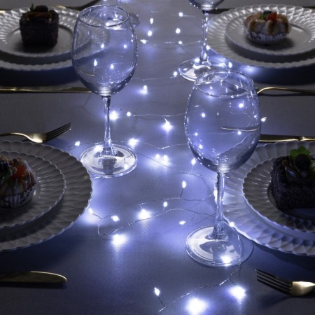 Garland "Mishura" 10 m Rosa, IP20, silver thread, 200 LED, white glow, 12 V