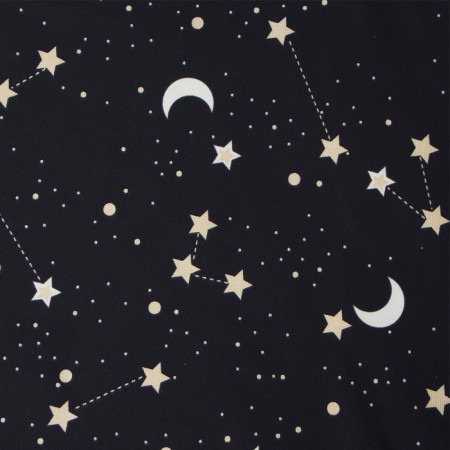 Curtain "Ethel" Starry sky, 145*260 cm, 100% cotton, moured-1