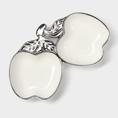 Menzhitsa ceramic 2 cells "Apples", 25 × 16 × 3.5 cm