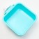 A bowl with a mount on a cage, 15 x 12 x 5 cm, blue