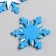 Decor for the creativity of the felt "Snowflakes" set of 5 pcs 4.7x4.7 cm