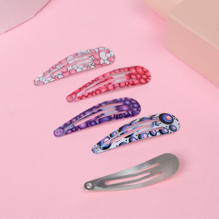 Invisibility for the hair "Divine" (set of 10 pcs) bubbles, 4.5 cm, mix-1