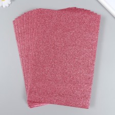 Glitter felt 20x30 cm 2 mm, red-pink