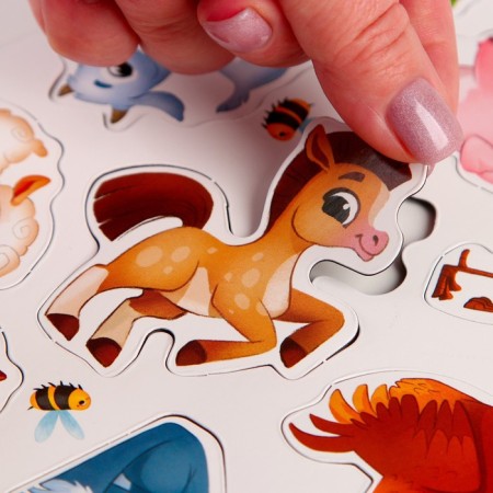 Magnetic game "Farm animals"-5
