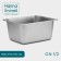 Gastrootiness 1/2 of stainless steel, 150 mm, 32.5 × 26.5 × 15 cm
