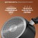Magistro flame bucket, 2.3 l, d = 20 cm, h = 8.8 cm, with a lid, anti -stick coating, induction