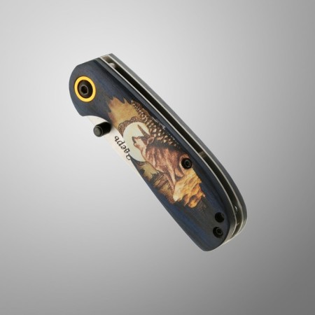 Folding "beast" steel - 420, handle - Pakkavod, 15 cm-1