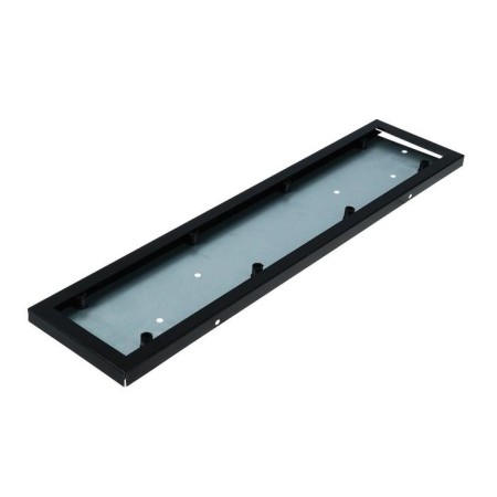 Airline license plate frame, anti -vandal, metal, black-3