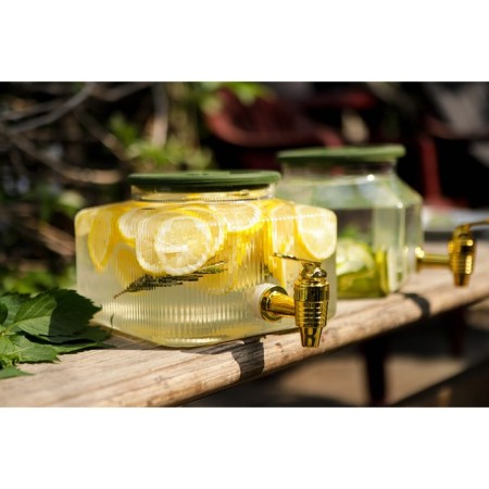 Dispenser for drinks Glass "Leaf", 2.6 l, 18 × 13.5 cm-4
