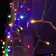 Garland "fringe" 3 × 0.6 m, IP44, UMS, transparent thread, 160 smd-led, glow of multi, 220 V