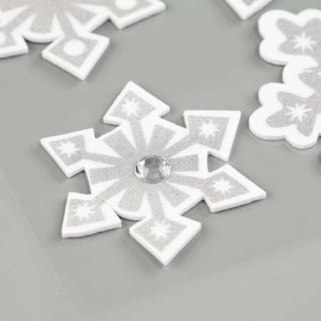 New Year's set of huts from EVA "Snowflakes", 6 pcs.-3